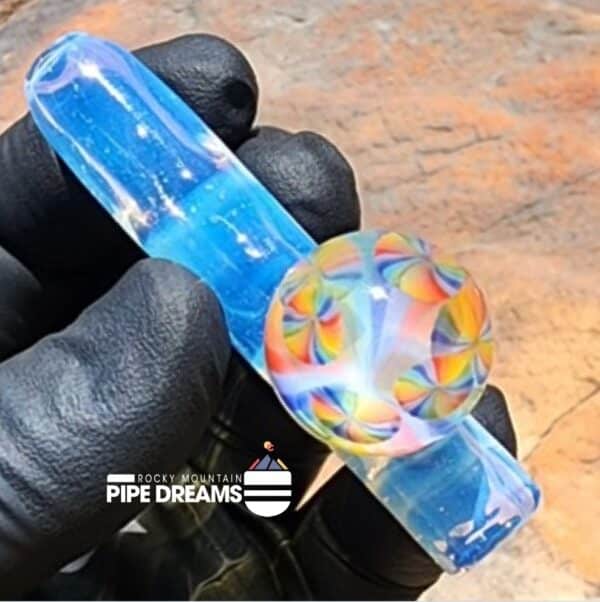 Marble chillum in Ghost by Spaceman Glass - Image 2
