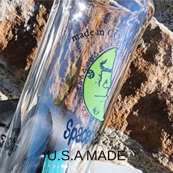 10"  green and blue Water Pipe with Doughnut By SpaceGlass - Image 6