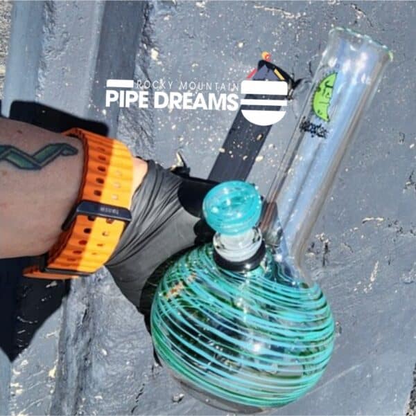 8" mini Bubble Waterpipe By SpaceGlass
