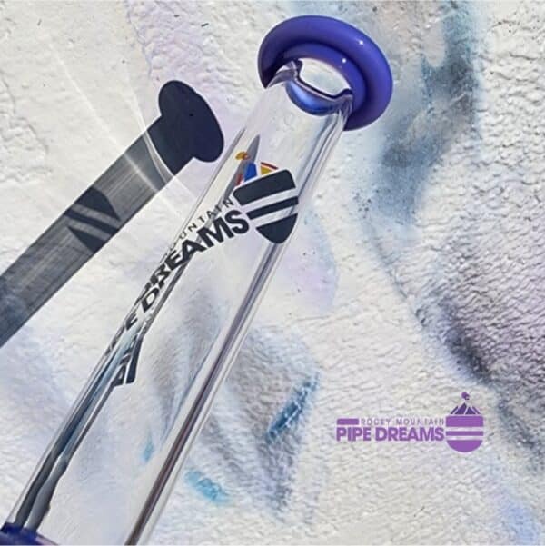 Mini-Beaker Water Pipe In Purple Accents - Image 3