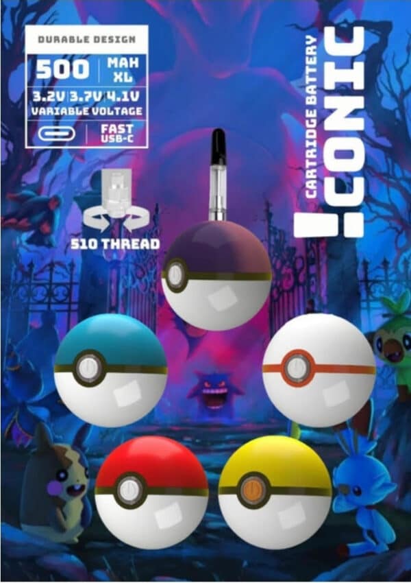 Iconic 510-thread Poke Ball Battery