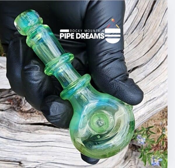Green glossy hand pipe - Image 5