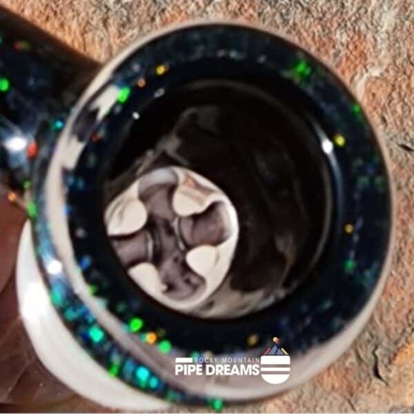 Crushed opal horned slide bowl 14mm - Image 5