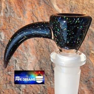 Crushed opal slide bowl in 14mm ready to roll on any water pipe.