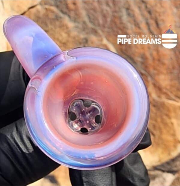 horned slide bowl 14mm in bubble gum - Image 3
