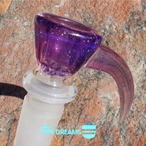 Martini Shaped slide bowl with large horn in 14mm ready for any water pipe