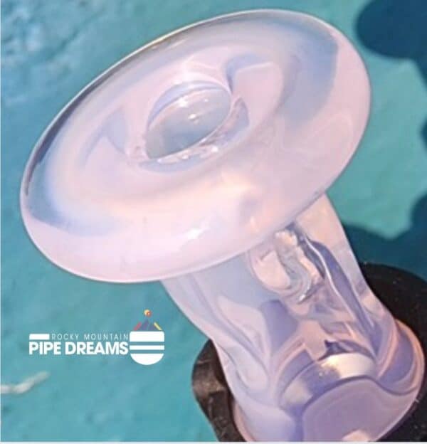 Puffco Pivot cooling top attatchment by Durin Glass in Greasy Pink - Image 3