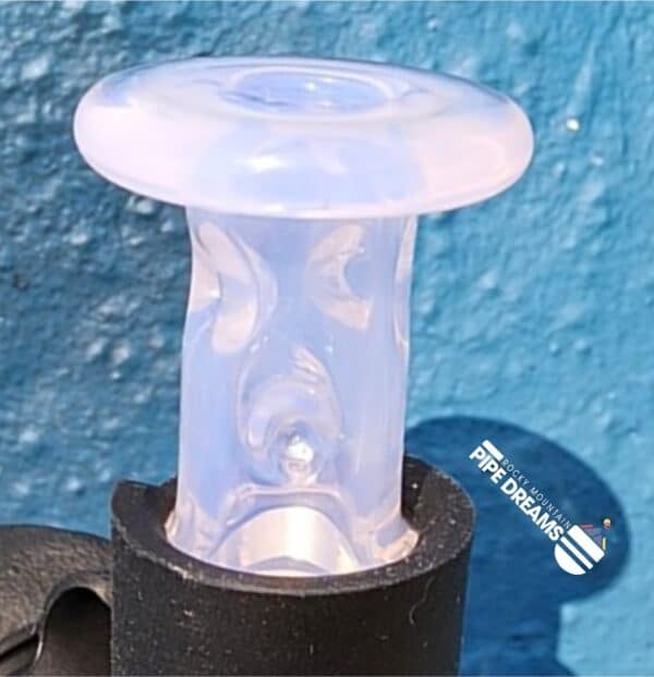 Puffco Pivot cooling top attatchment by Durin Glass in Greasy Pink