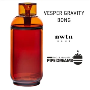 Vesper GravityWater Pipe in baltic amber color
