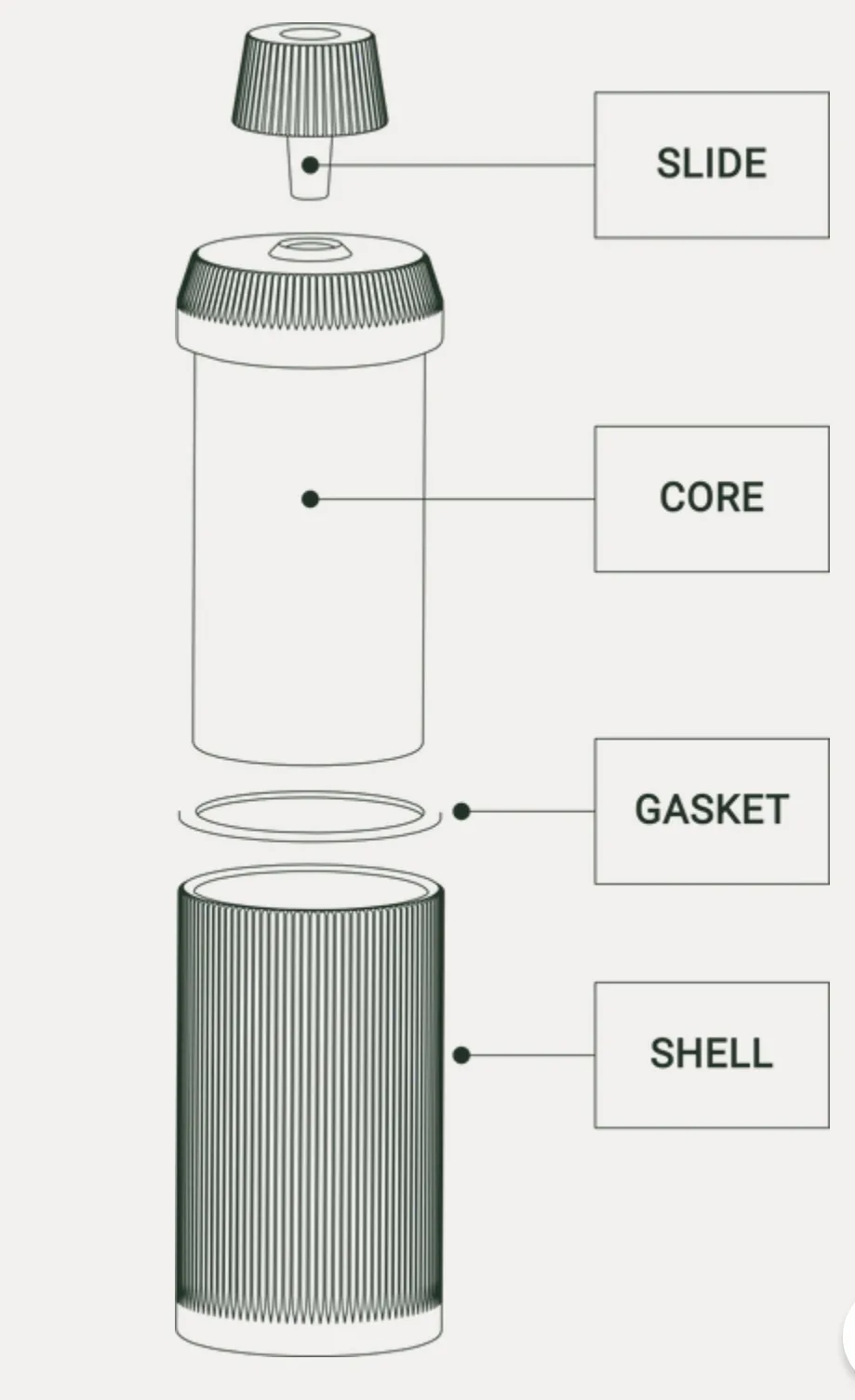 Deco table top gravity bong clear - Image 7