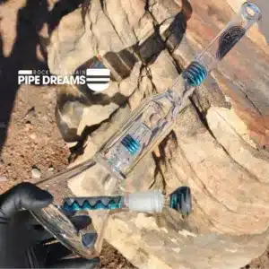 Beaker with domed filter by Conviction Glass