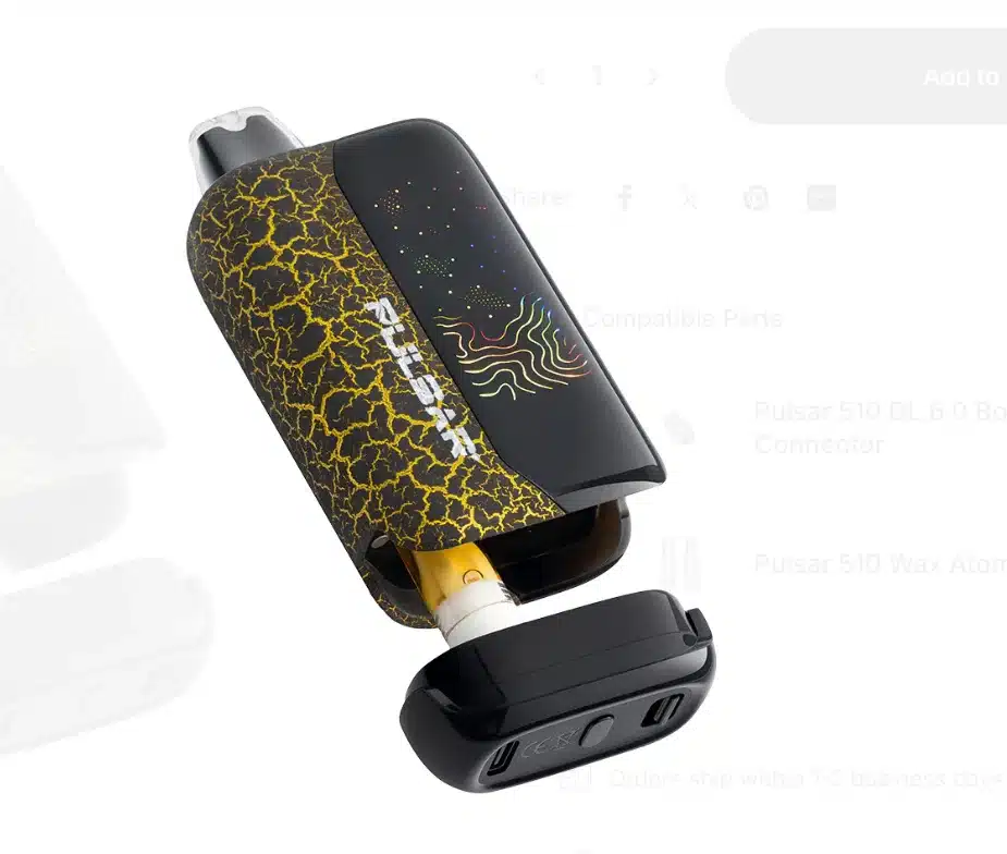 Pulsar 510 DL 6.0 Cartridge Vape Crackle Series (serpentine allure) - Image 3