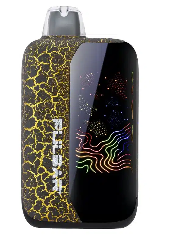 Pulsar 510DL6.cartridge Vape crackle series in Obsidian Gold