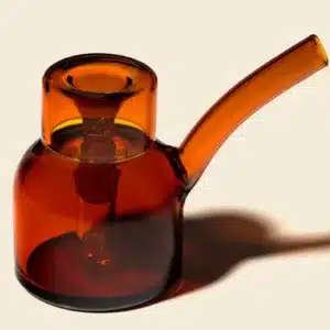 vesper bubbler water pipe in baltic amber
