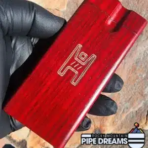 Classic red Stained dug out by Human Grade with self contained Bat and magnetic poker
