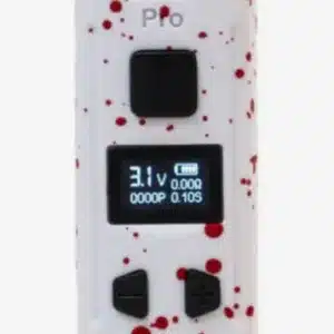 Kodo Pro white and red splatter vape pen battery
