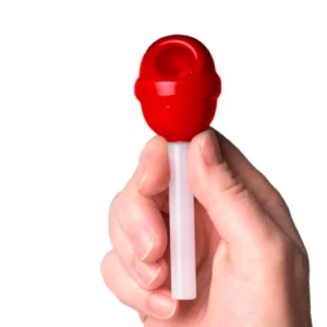 lollipipe by Bigfun hand pipe in cherry color