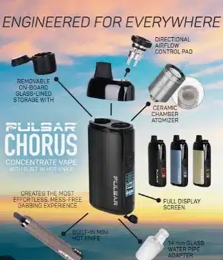 pulsar chorus concentrate vaporizer for dabbing erig