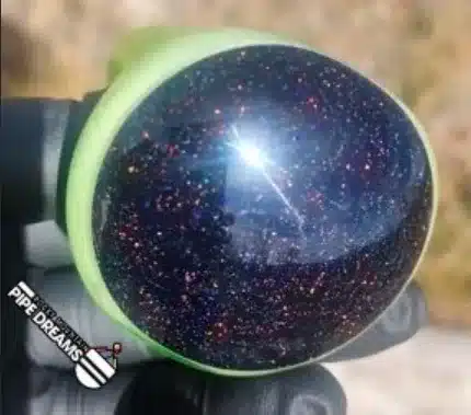 american made glass hand pipe in jackpot green - Image 5